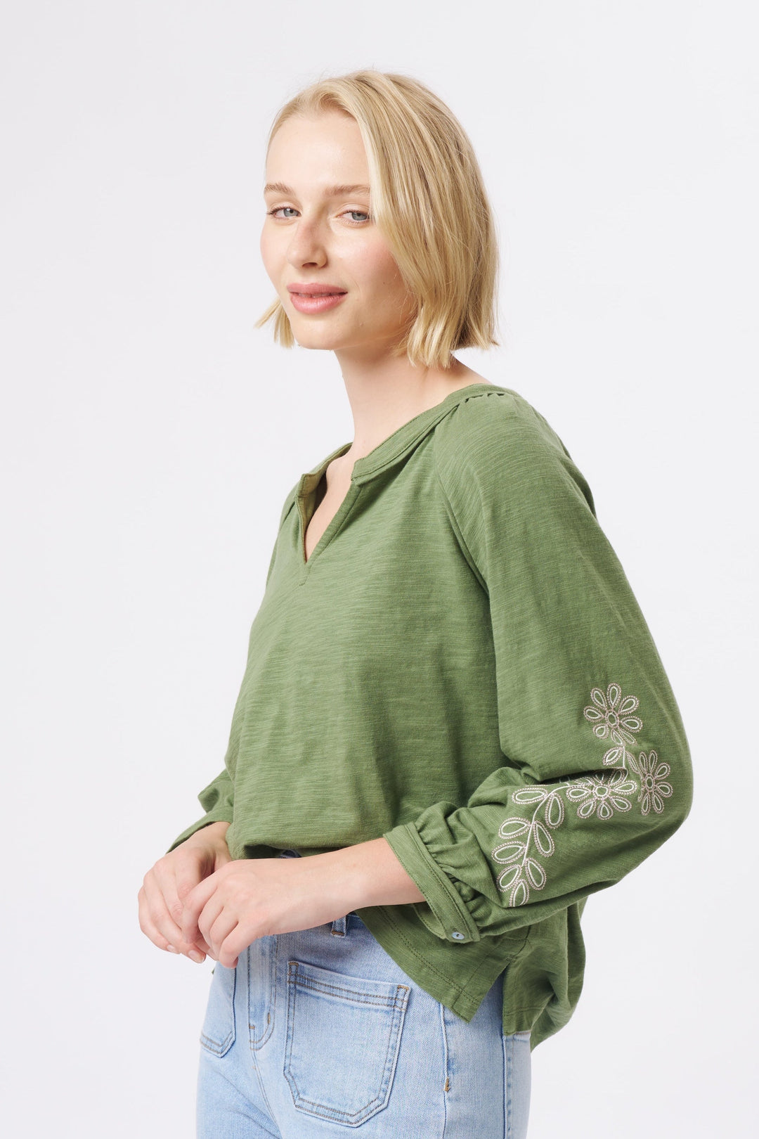 Kimberley Top - Moss Green