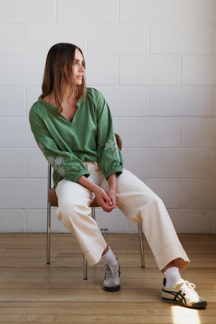 Kimberley Top - Moss Green