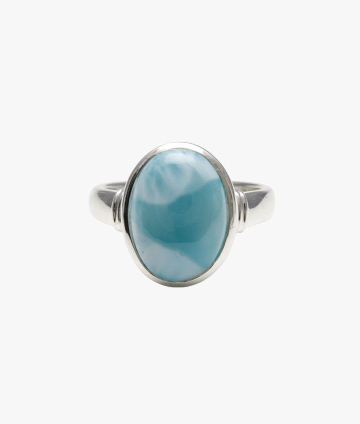Oval larimar ring (14mm x 10mm) Von Treskow