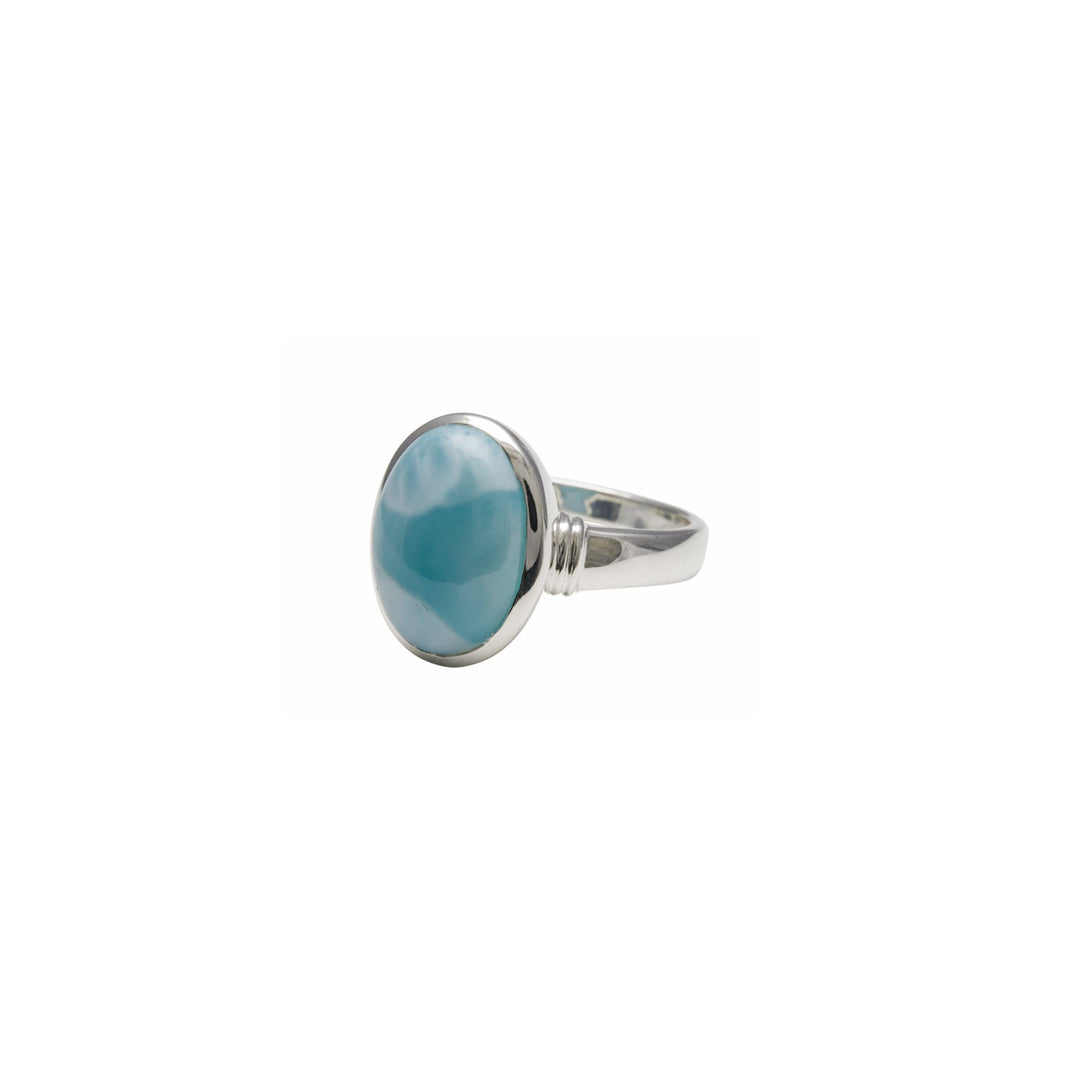 Oval larimar ring (14mm x 10mm) Von Treskow