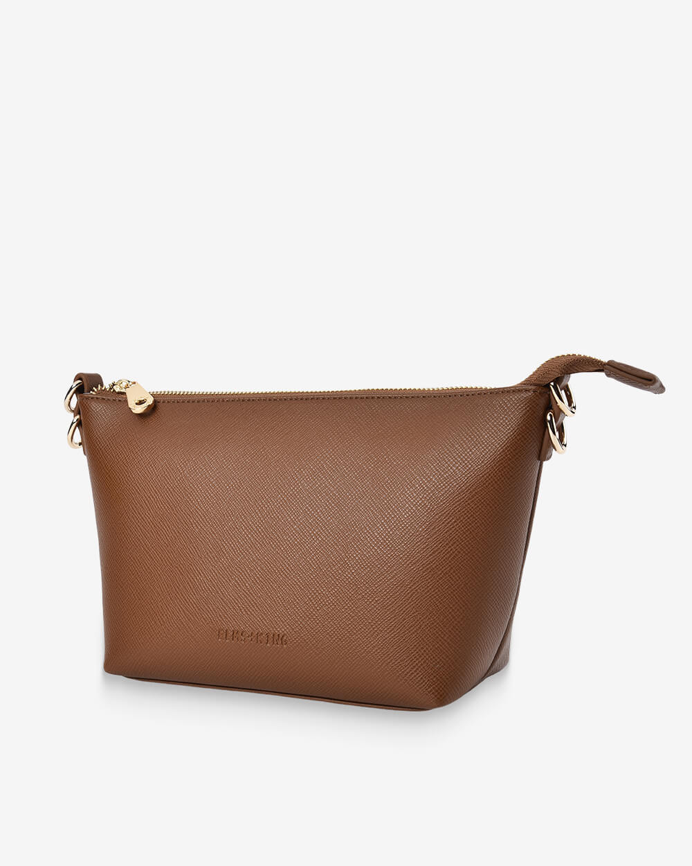 Leyton Crossbody - Tan Saffiano Handbag Elms and King