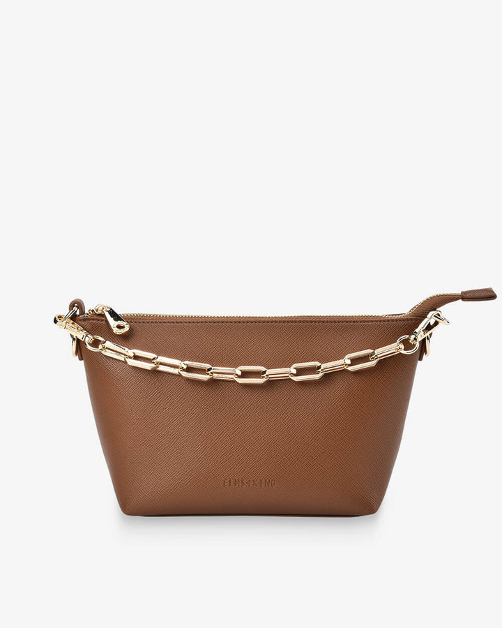 Leyton Crossbody - Tan Saffiano Handbag Elms and King