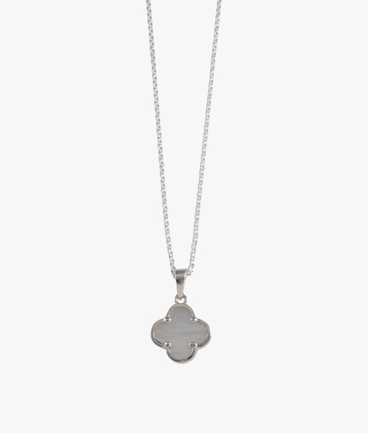Belcher Necklace With Clover (Mother Of Pearl)
