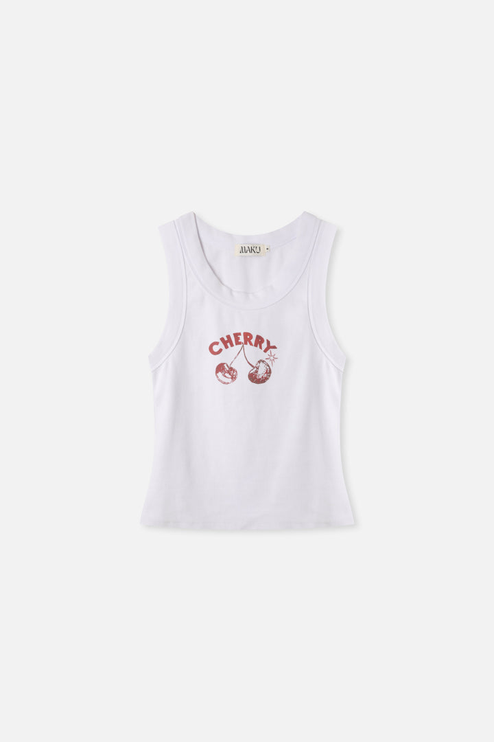 Cherry Rib Tank