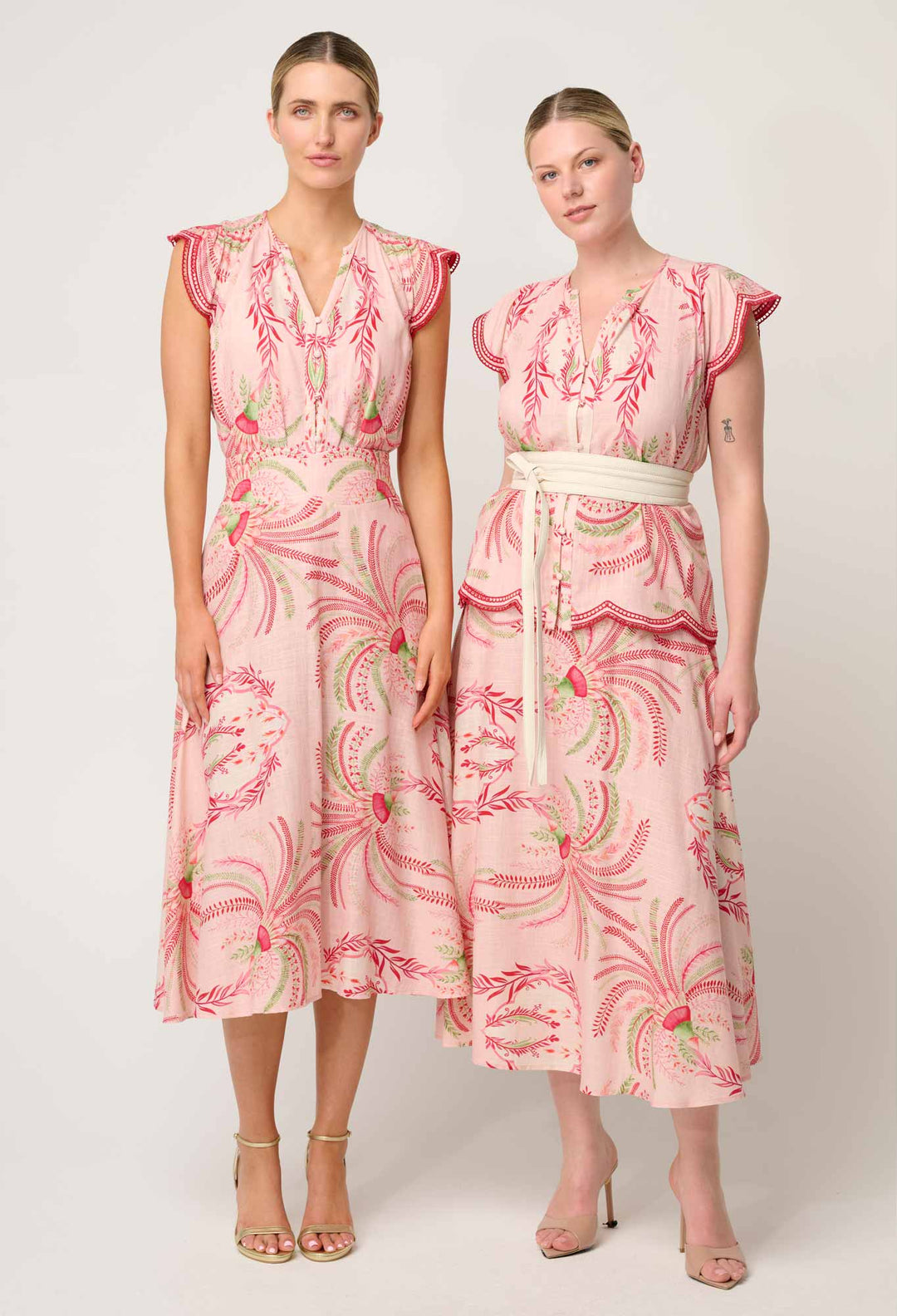 Estrella Viscose Skirt - Palmarosa skirt Once Was