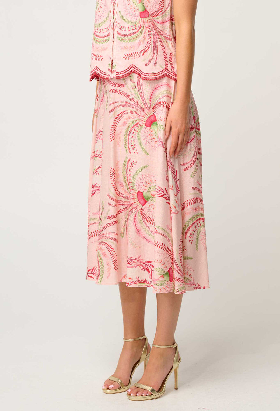 Estrella Viscose Skirt - Palmarosa skirt Once Was