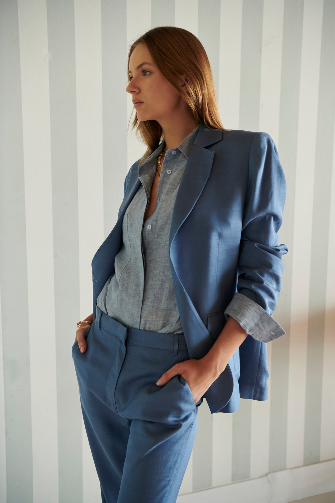 Natalia Jacket - Blue Coats & Jackets POL   