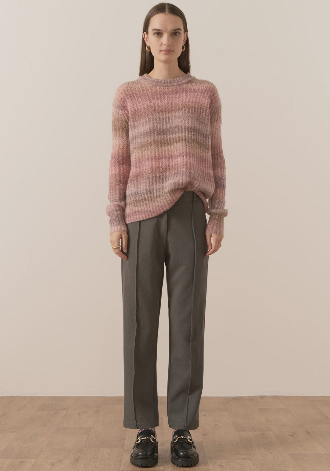 Russo Space Dyed Knit - Rose knits POL   