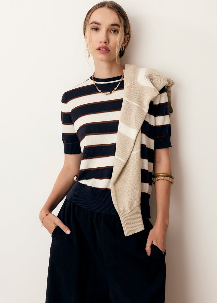 Darcey Stripe Knit Tee