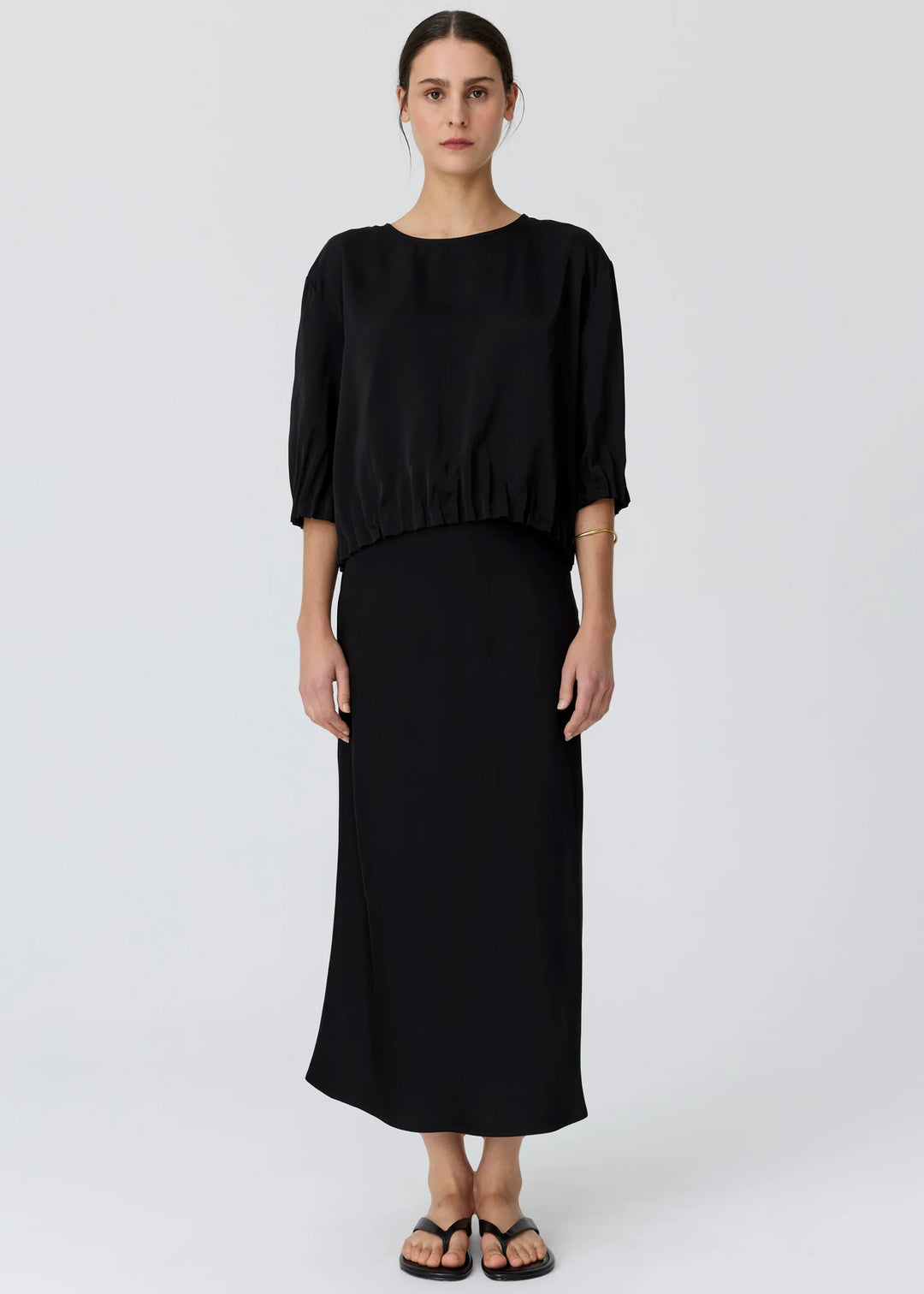 Innes Bias Skirt - Black