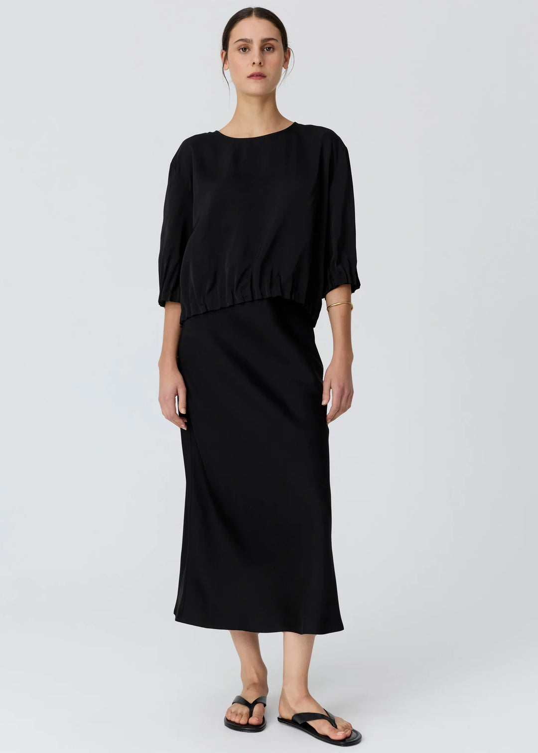 Innes Bias Skirt - Black