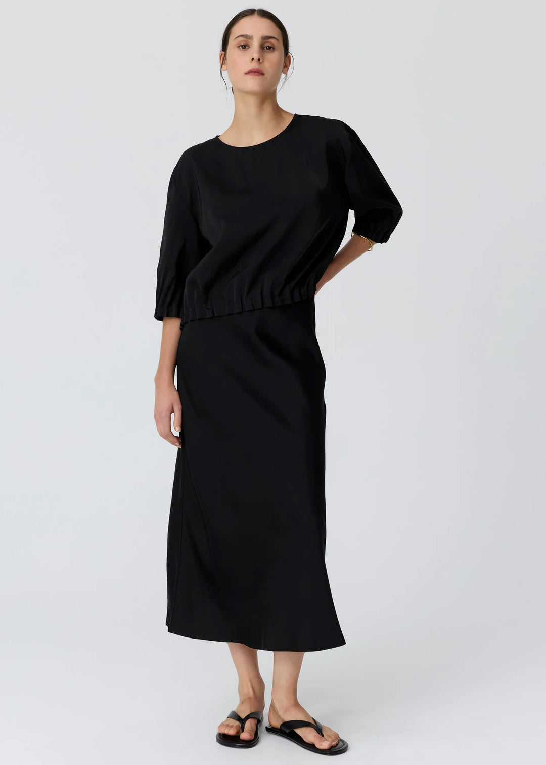 Innes Bias Skirt - Black