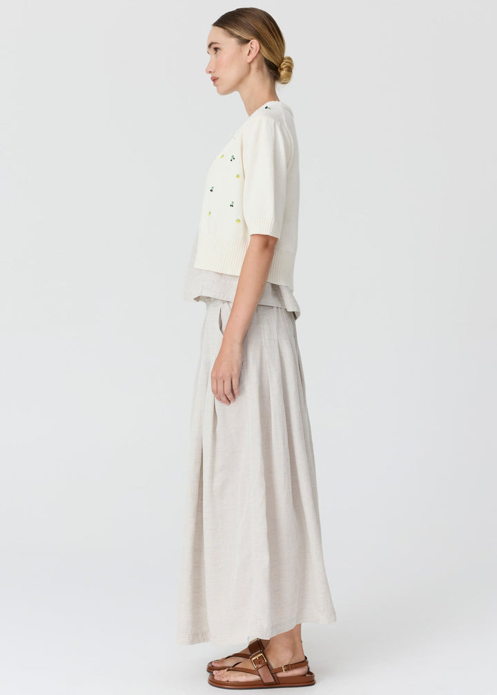 Viloa Beaded Short Sleeve Cardigan