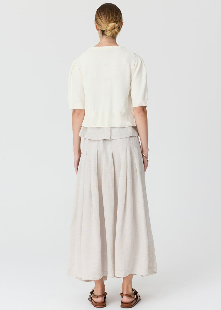 Viloa Beaded Short Sleeve Cardigan