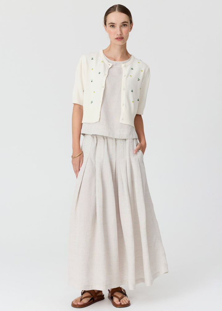 Viloa Beaded Short Sleeve Cardigan
