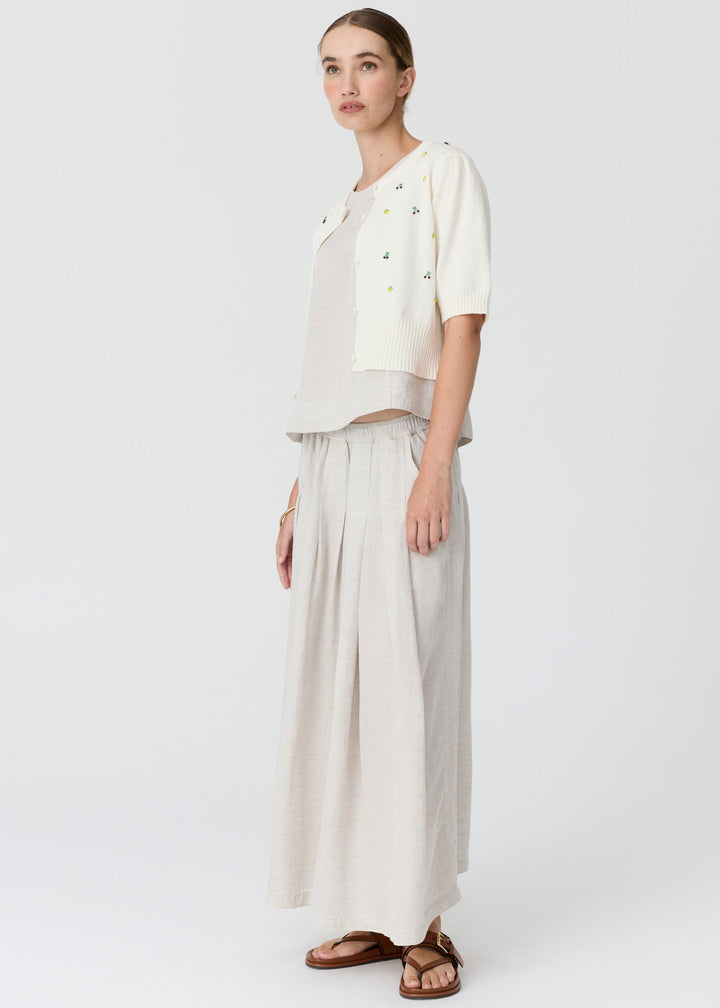 Viloa Beaded Short Sleeve Cardigan