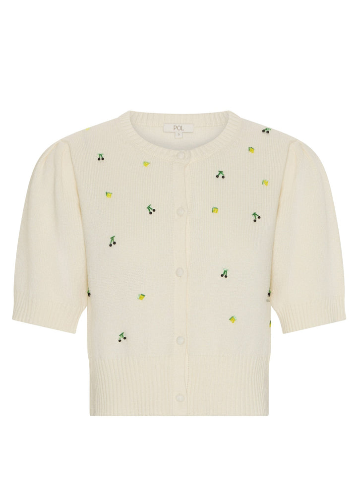 Viloa Beaded Short Sleeve Cardigan