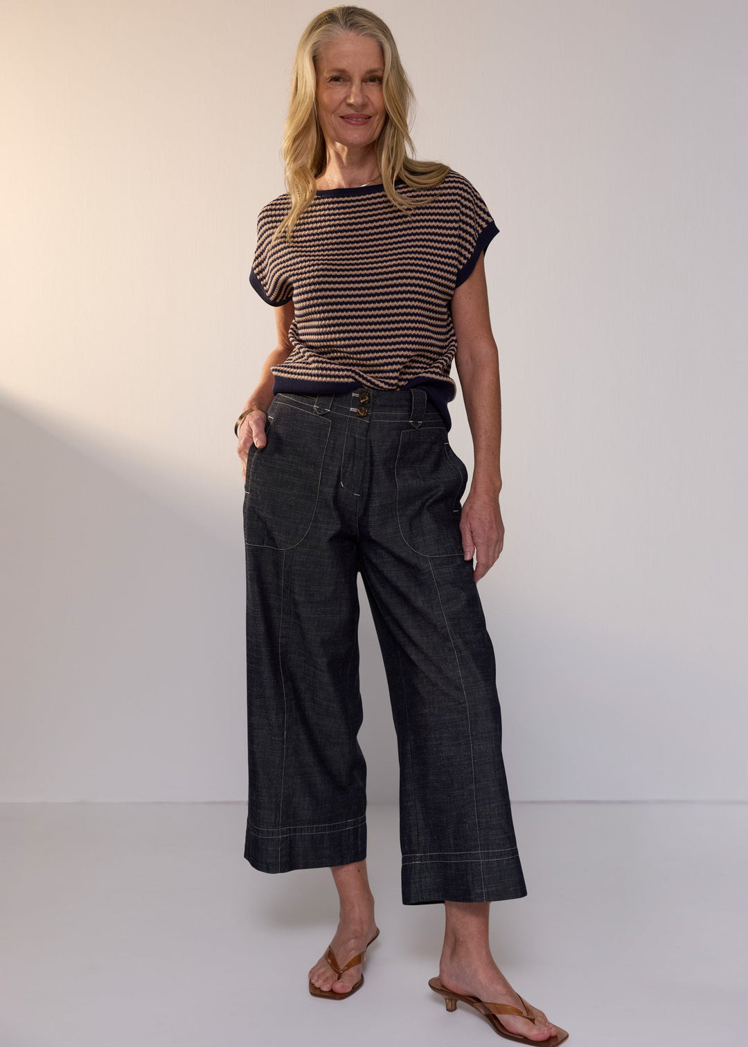 Naia Wobble Stripe Tee