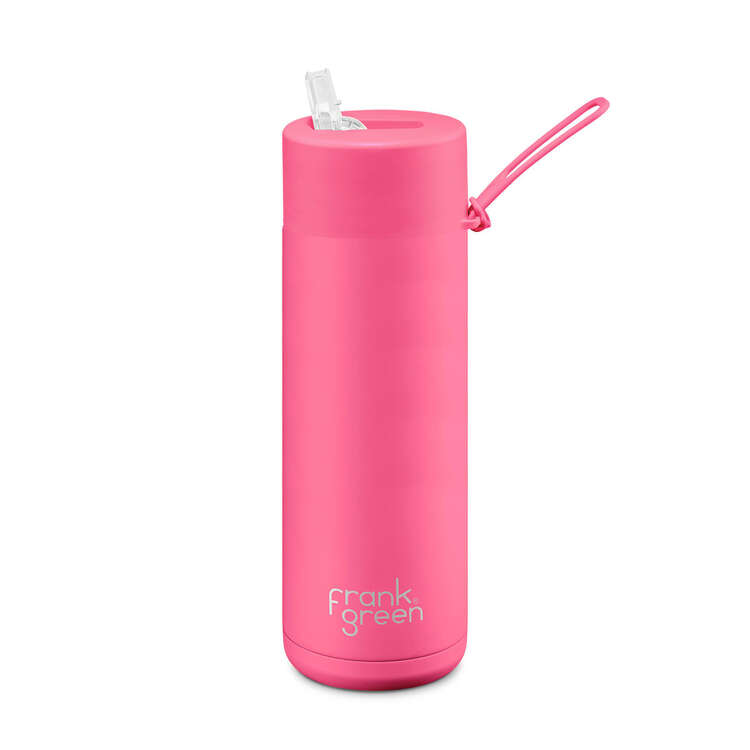 20 oz reusable bottle (Straw) - Neon/Pink General Frank Green   