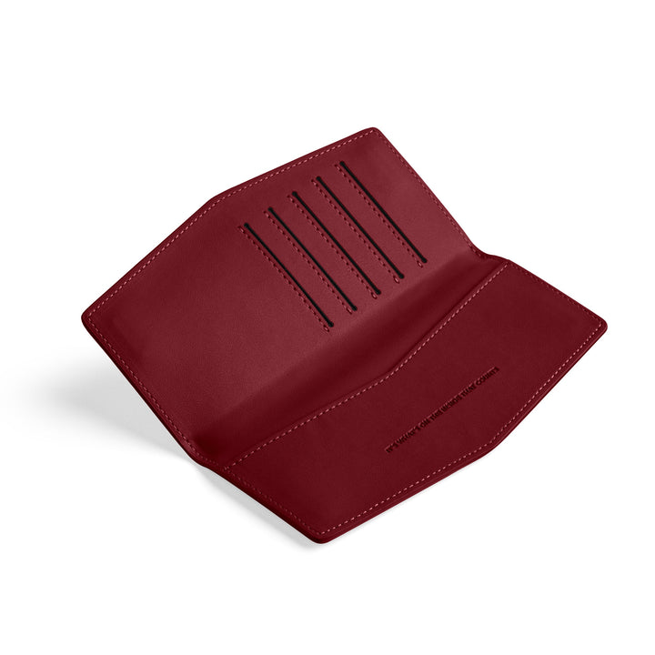Swallet Wallet - Burgundy Wallet Fox and Leo