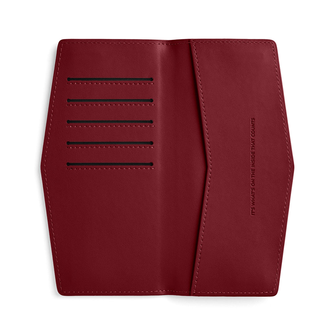 Swallet Wallet - Burgundy Wallet Fox and Leo