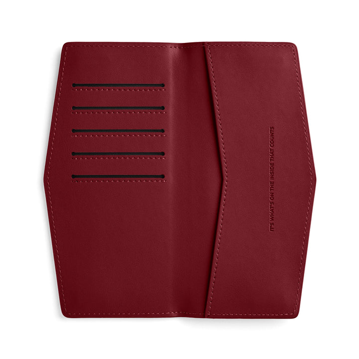 Swallet Wallet - Burgundy Wallet Fox and Leo