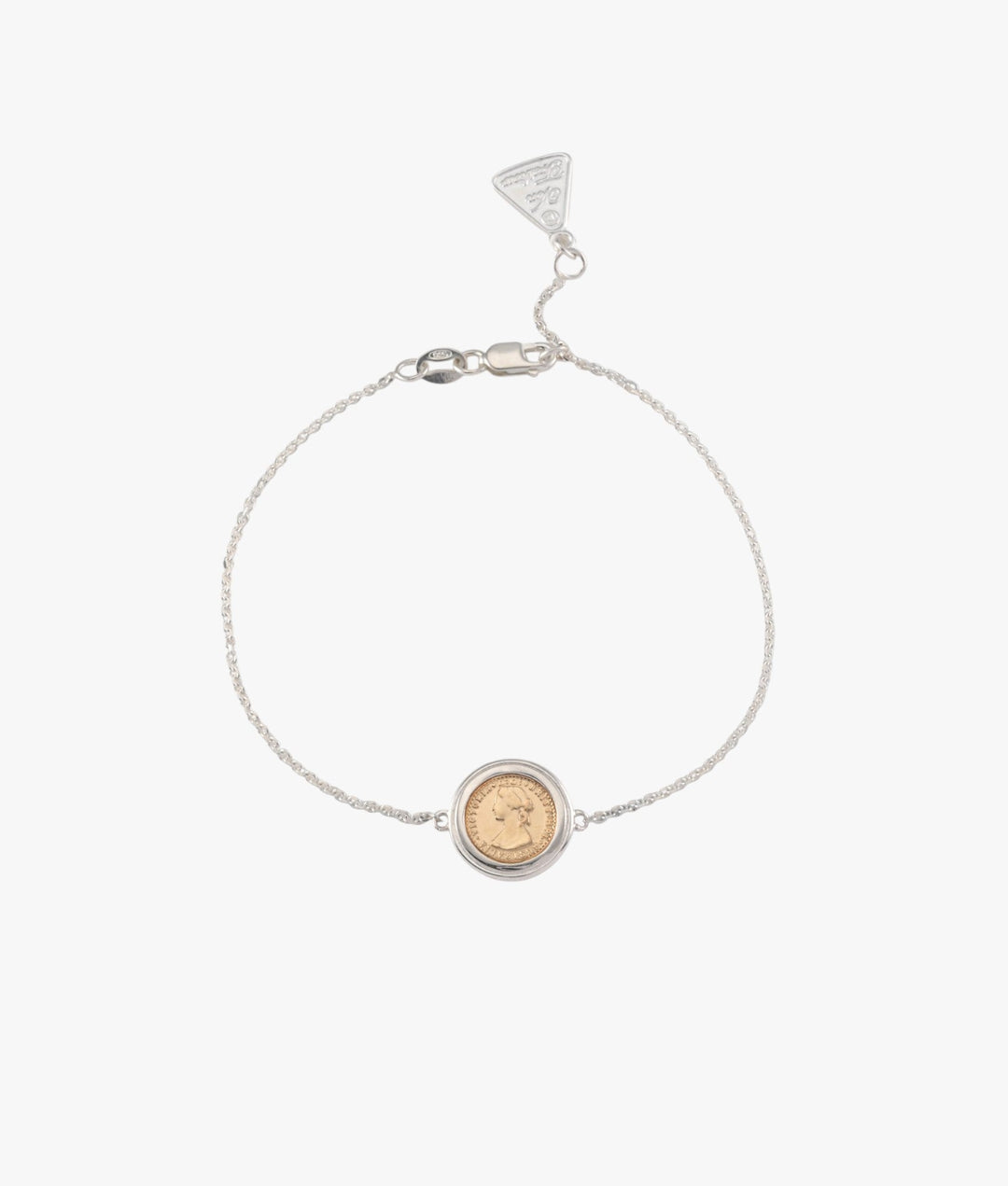Fine Belcher Micro Coin Bracelet