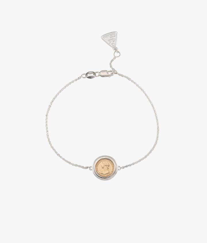 Fine Belcher Micro Coin Bracelet