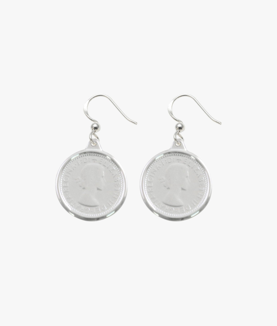 Sixpence coin earrings Von Treskow