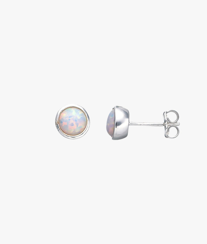 Cased Czelline Opal Round Studs