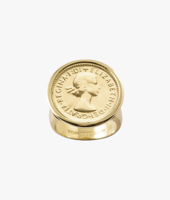 Sixpence Coin Ring Von Treskow