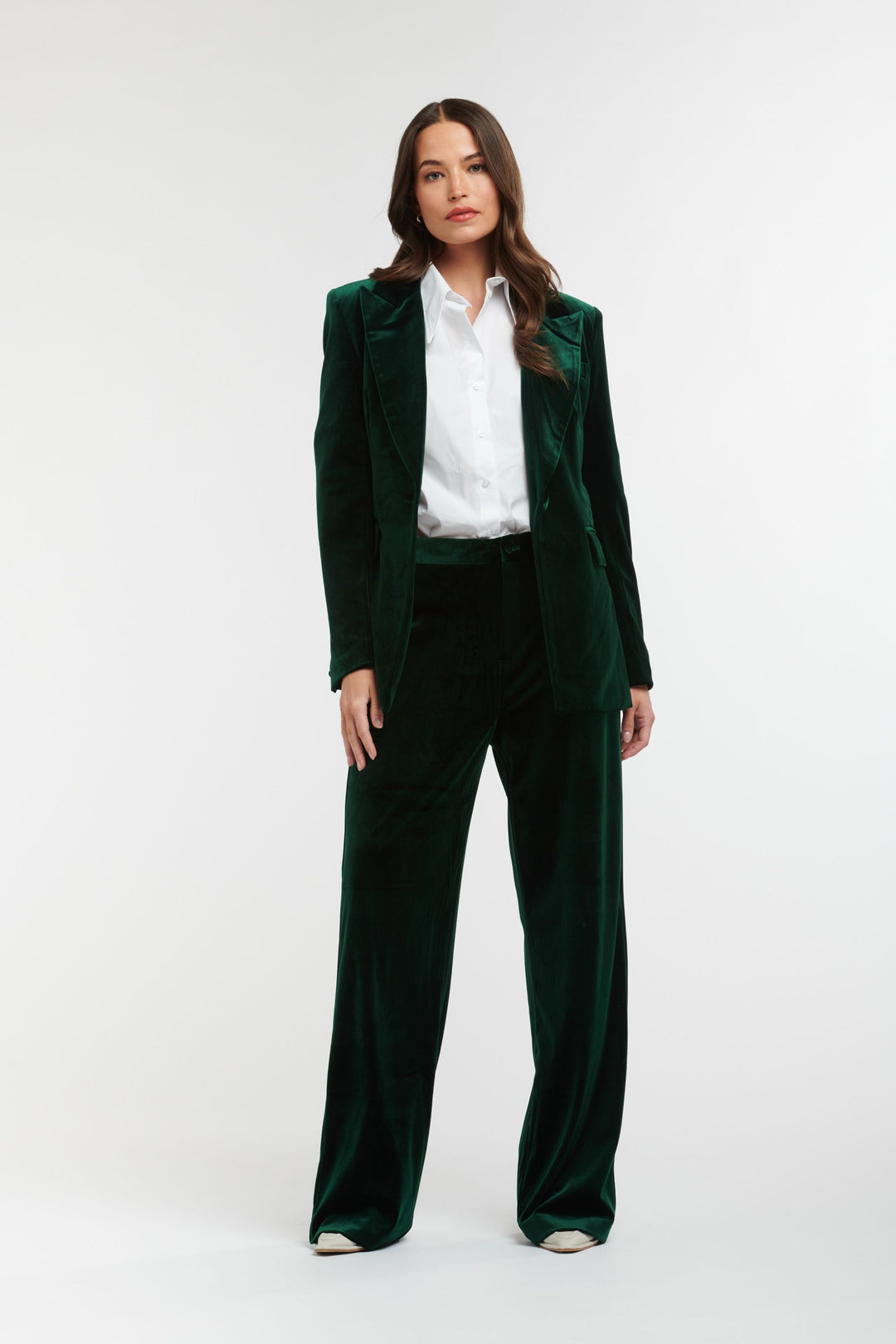 Italian Star Jets Velvet Jacket - Emerald Green Jacket Italian Star   