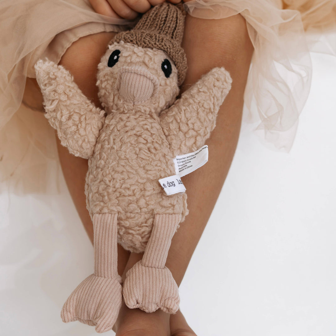 Poppy Duck | soft toy and the little dog laughed