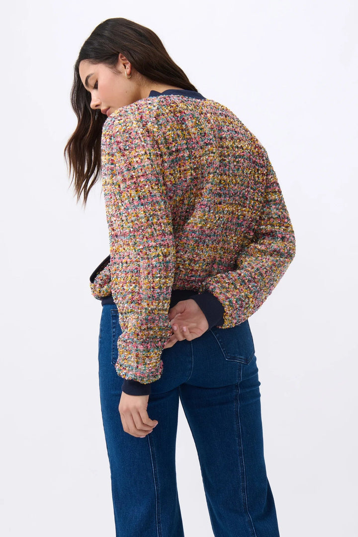 Abigail Bomber - Multi Color Long Sleeve Tee Kireina