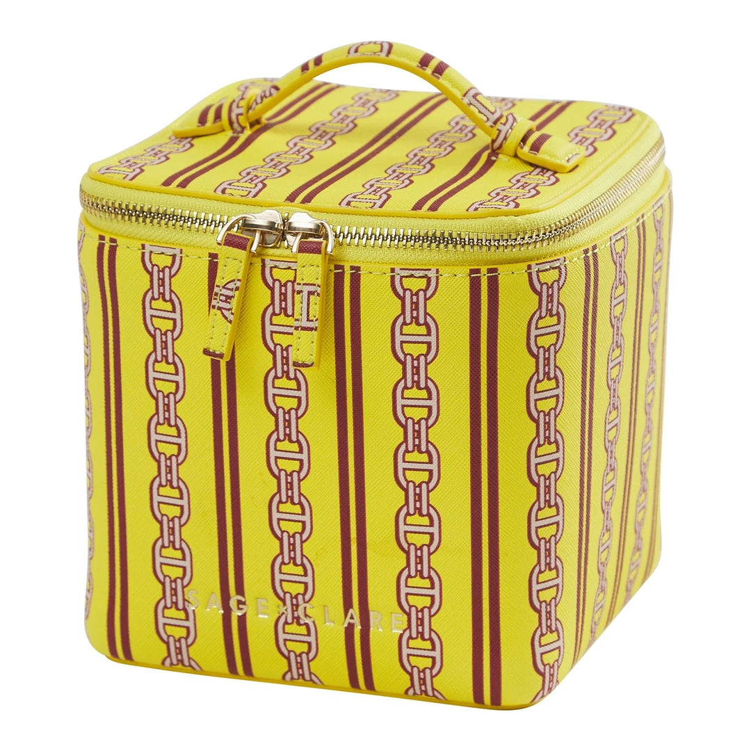 Acadia Cosmetic Case - Mustard Cosmetic & Toiletry Bags Sage & Clare