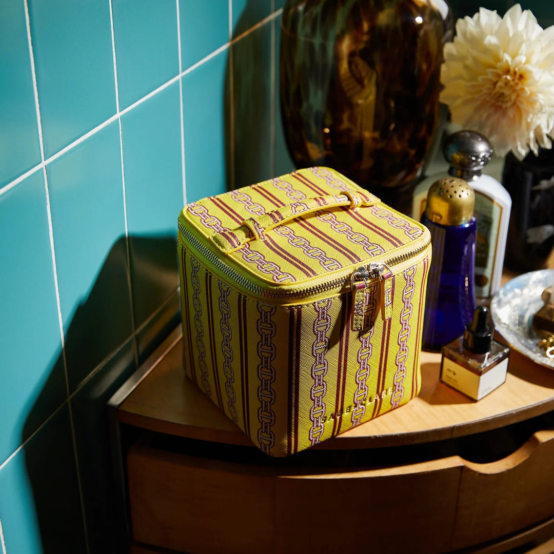 Acadia Cosmetic Case - Mustard Cosmetic & Toiletry Bags Sage & Clare