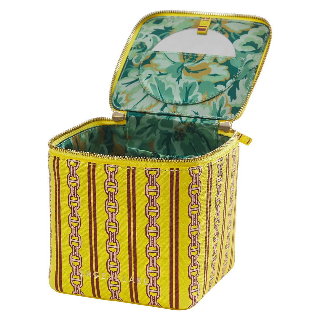 Acadia Cosmetic Case - Mustard Cosmetic & Toiletry Bags Sage & Clare