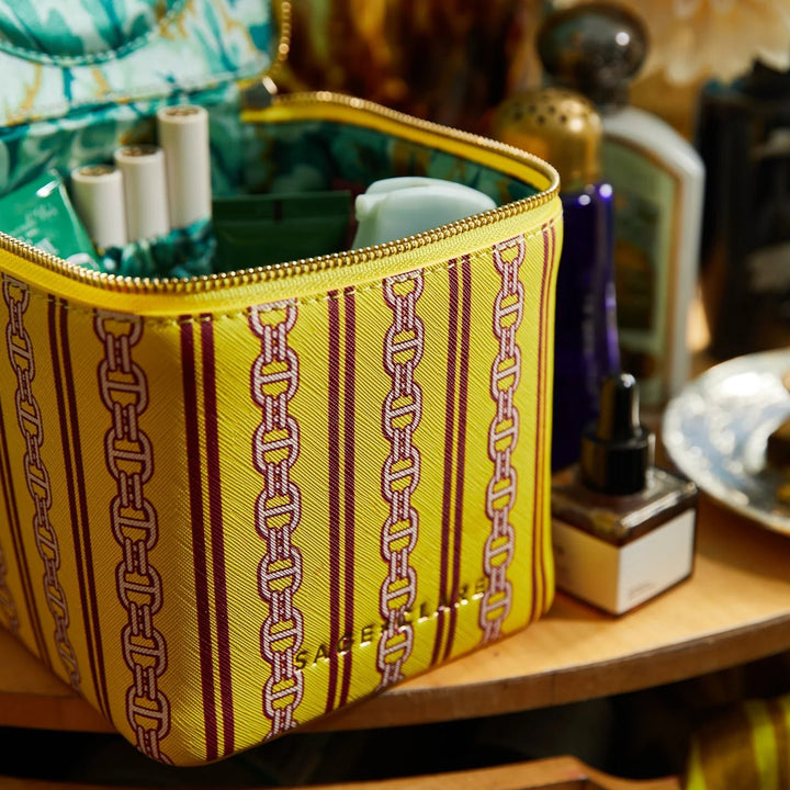 Acadia Cosmetic Case - Mustard Cosmetic & Toiletry Bags Sage & Clare