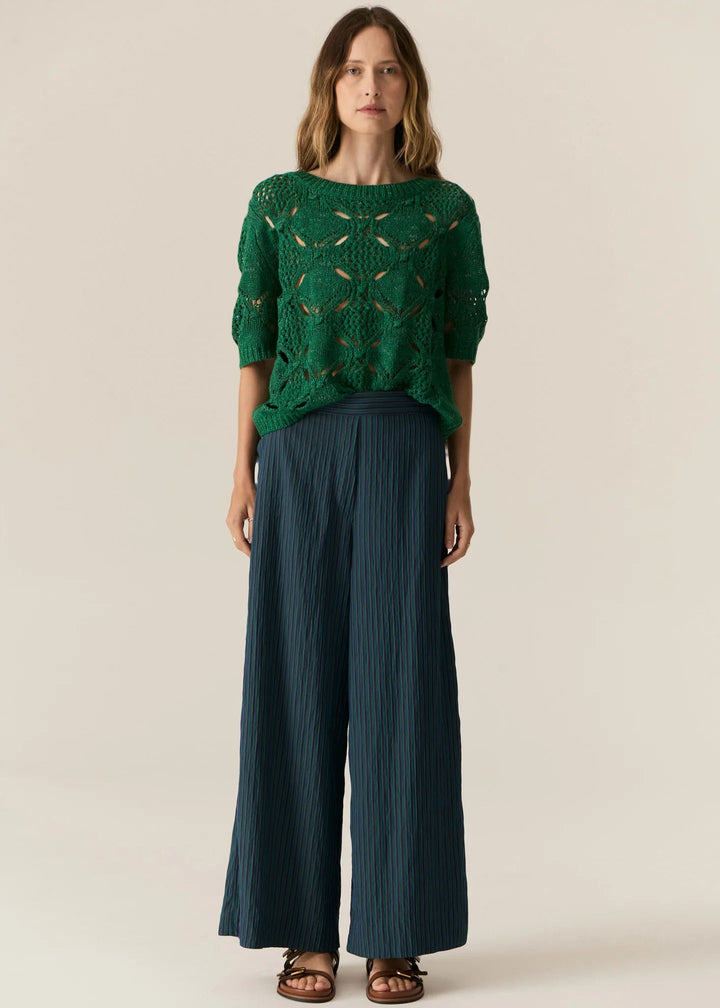 Adel Pant - Green / Ink stripe Pants POL