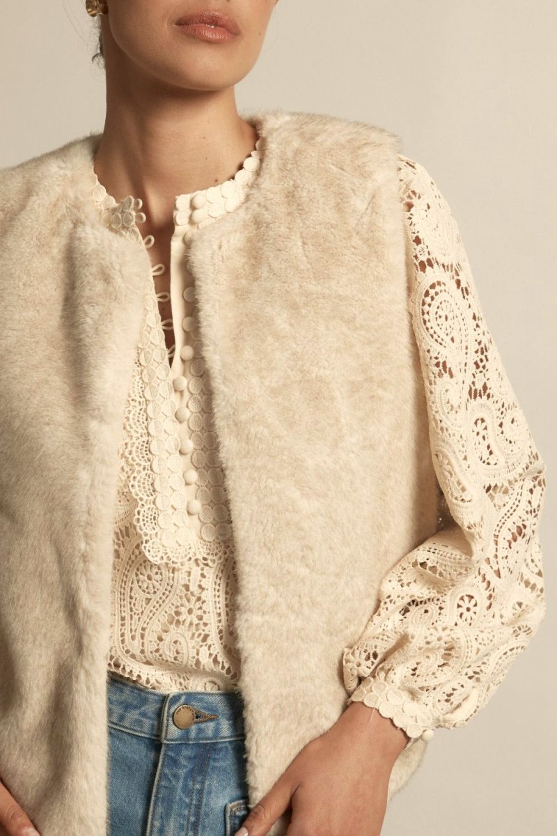 affirm vest - ecru vest Zoe Kratzmann