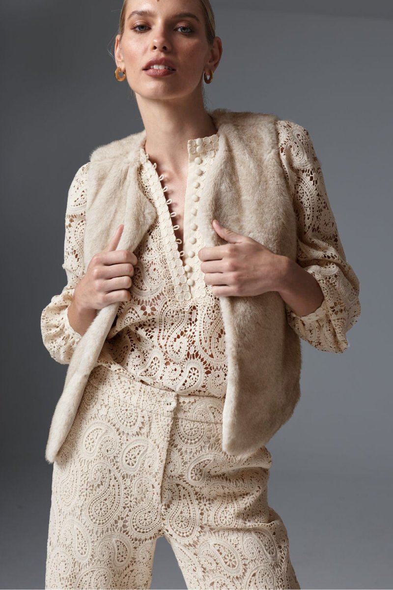 affirm vest - ecru vest Zoe Kratzmann