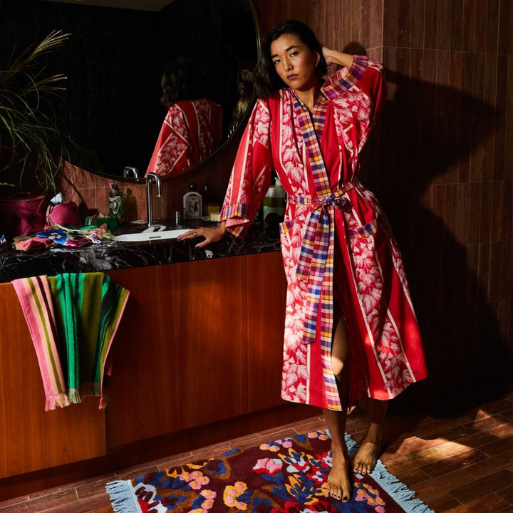 Agata Cotton Robe NEW Sage &amp; Clare