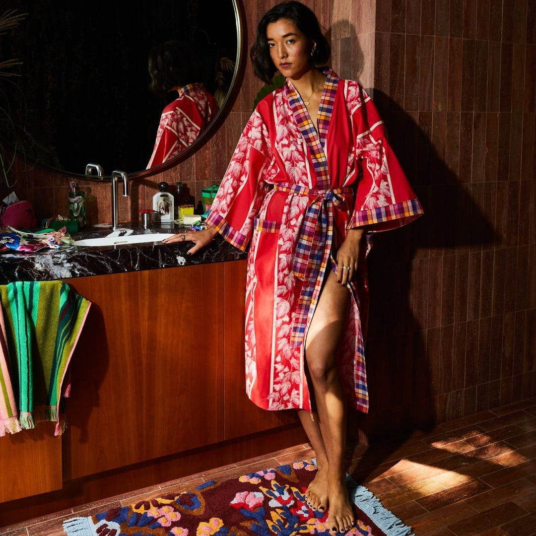 Agata Cotton Robe NEW Sage & Clare