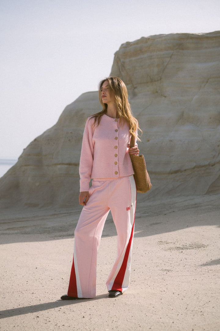 Aimes Shell Cardigan Ballet Pink cardigan Araminta James
