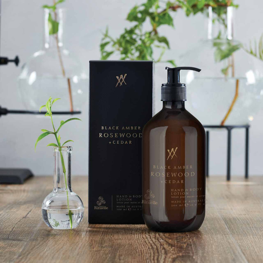 Black Amber, Rosewood & Cedar<br> Hand & Body Lotion | 500ml Urban Rituelle