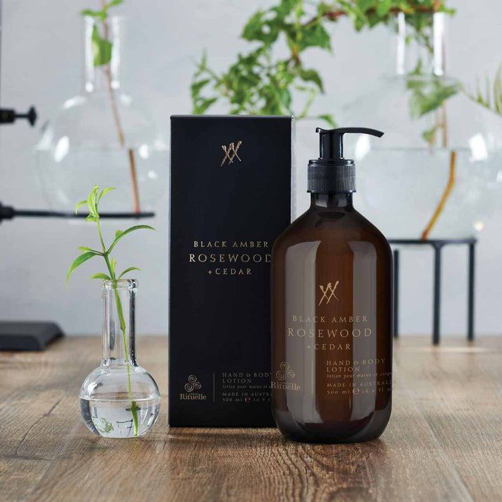 Black Amber, Rosewood & Cedar<br> Hand & Body Lotion | 500ml Urban Rituelle