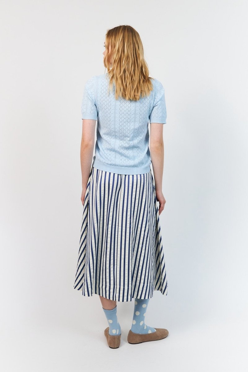 Alaia Polo Knit - Light Blue - Stanleyandstone