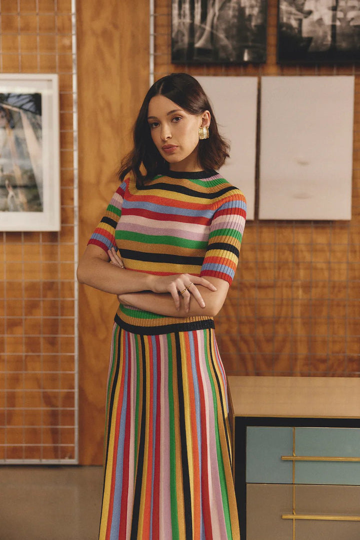 Alessandra Avenue Top - Rainbow Shirt Alessandra