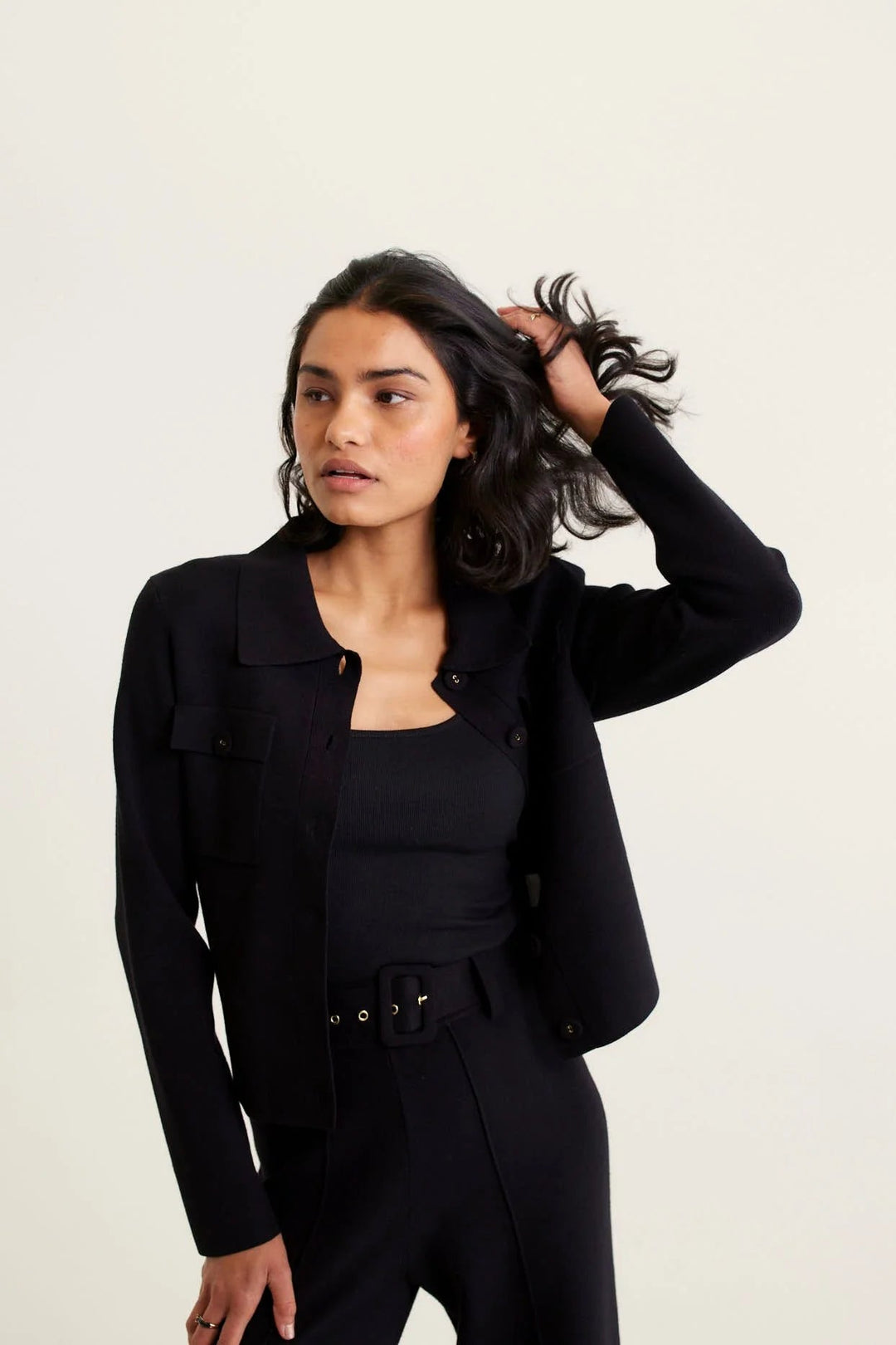Alessandra Carter Jacket - Black Coats & Jackets Alessandra