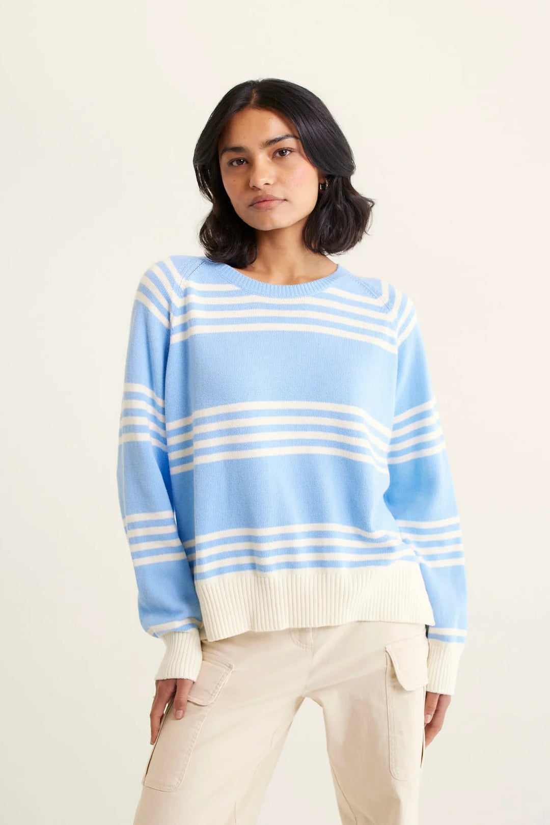 Alessandra Cascade Sweater - Cornflour cardigan Alessandra